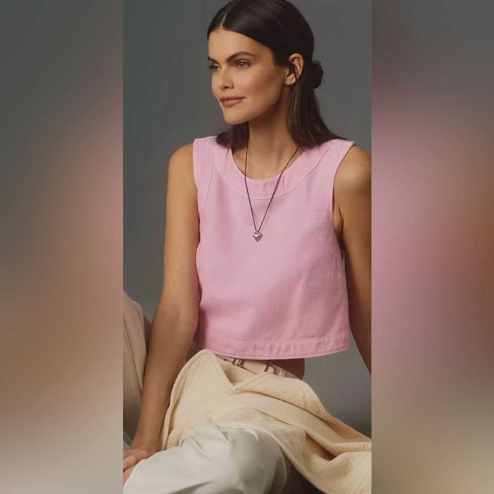 Pilcro Pink Shell Tank